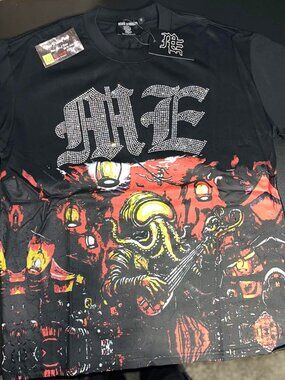 Mixed Emotion Octopus Rhinestone T-Shirt